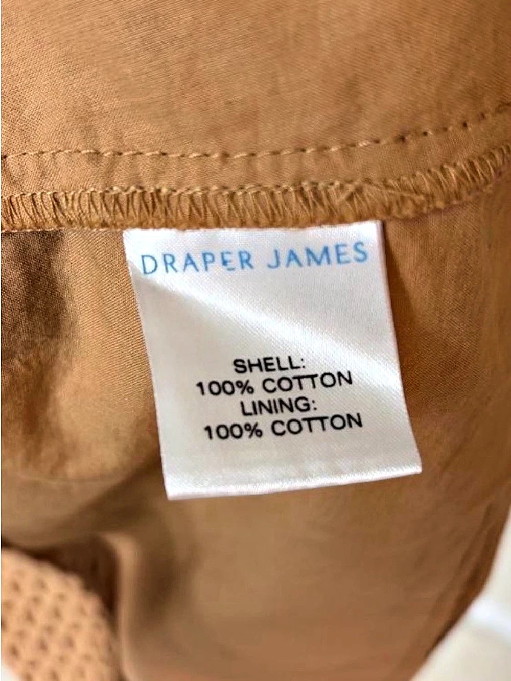 Draper James Eyelet ShirtDress in Tan Size 4 - Picture 3 of 5